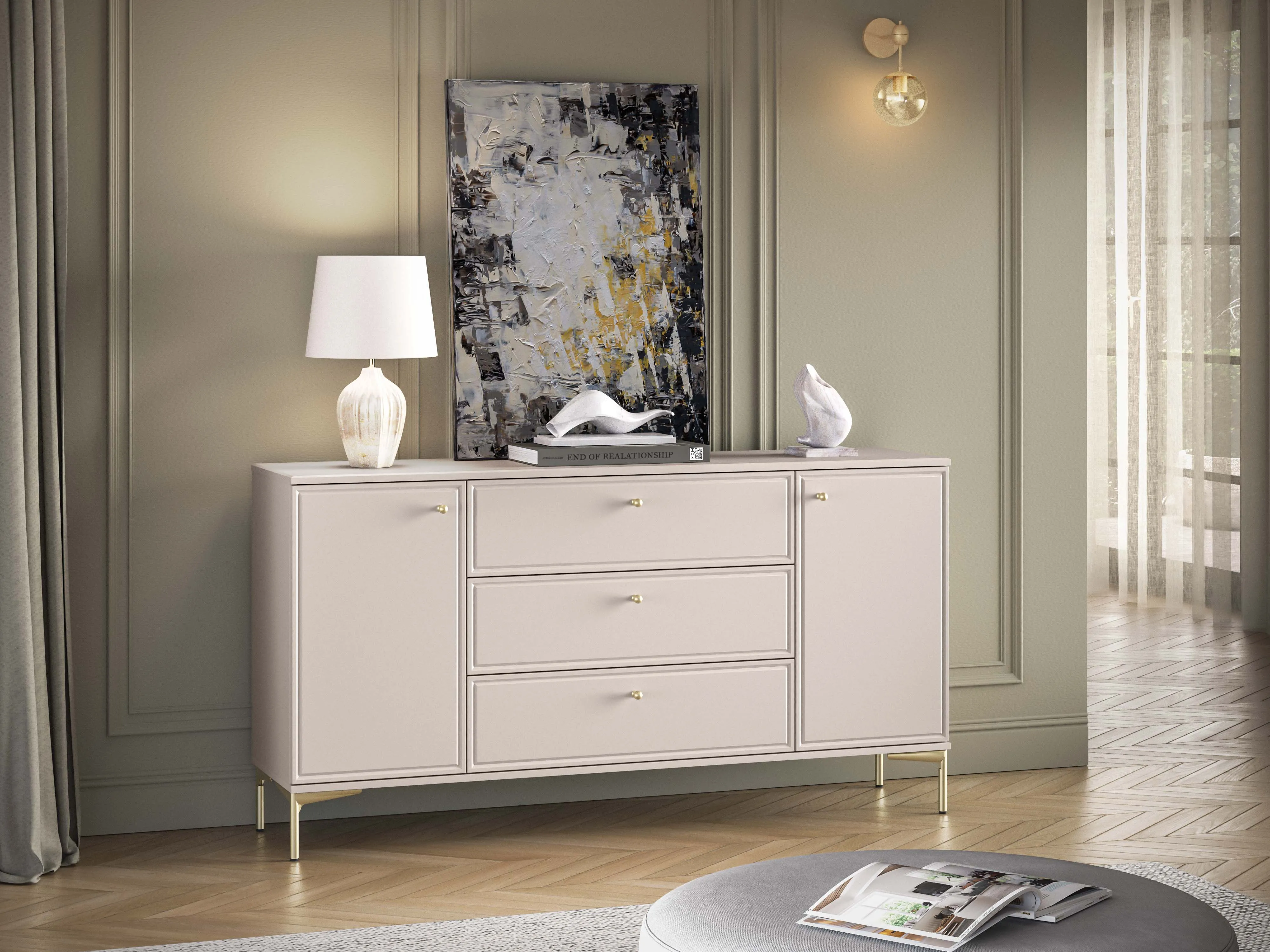 Komoda SANDRIA, 160x40x85 cm