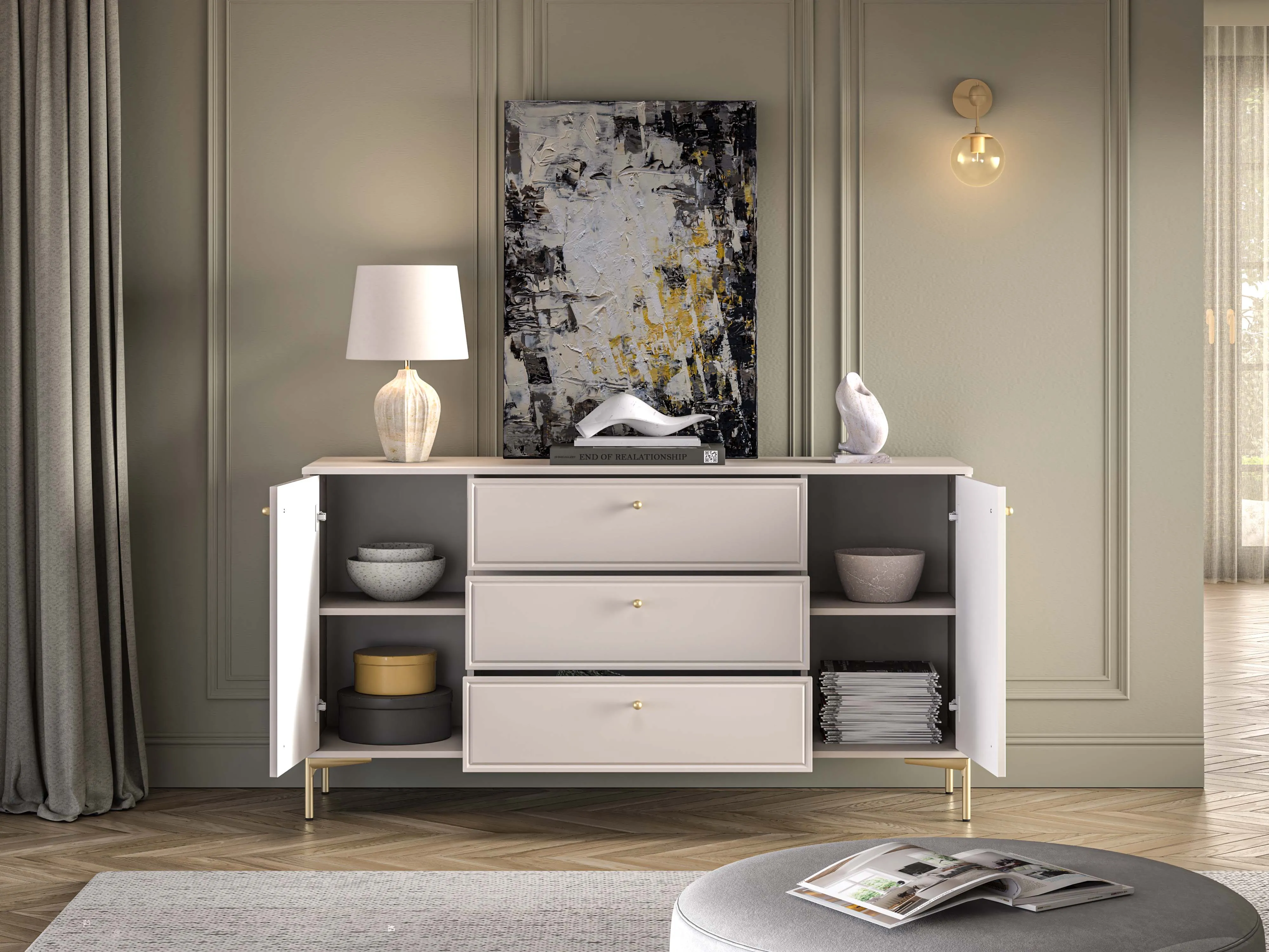 Komoda SANDRIA, 160x40x85 cm