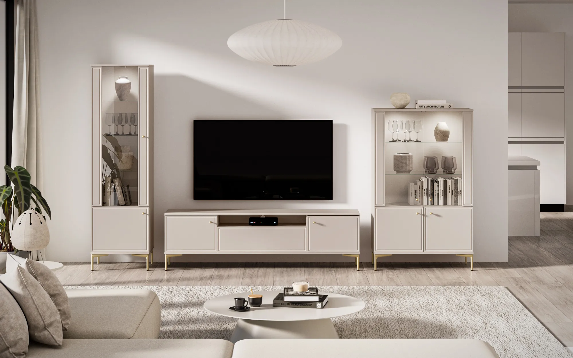 TV staliukas SANDRIA, 180x34x53 cm