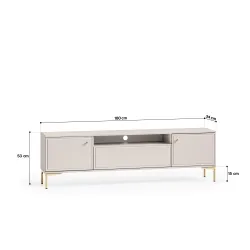 TV staliukas SANDRIA, 180x34x53 cm