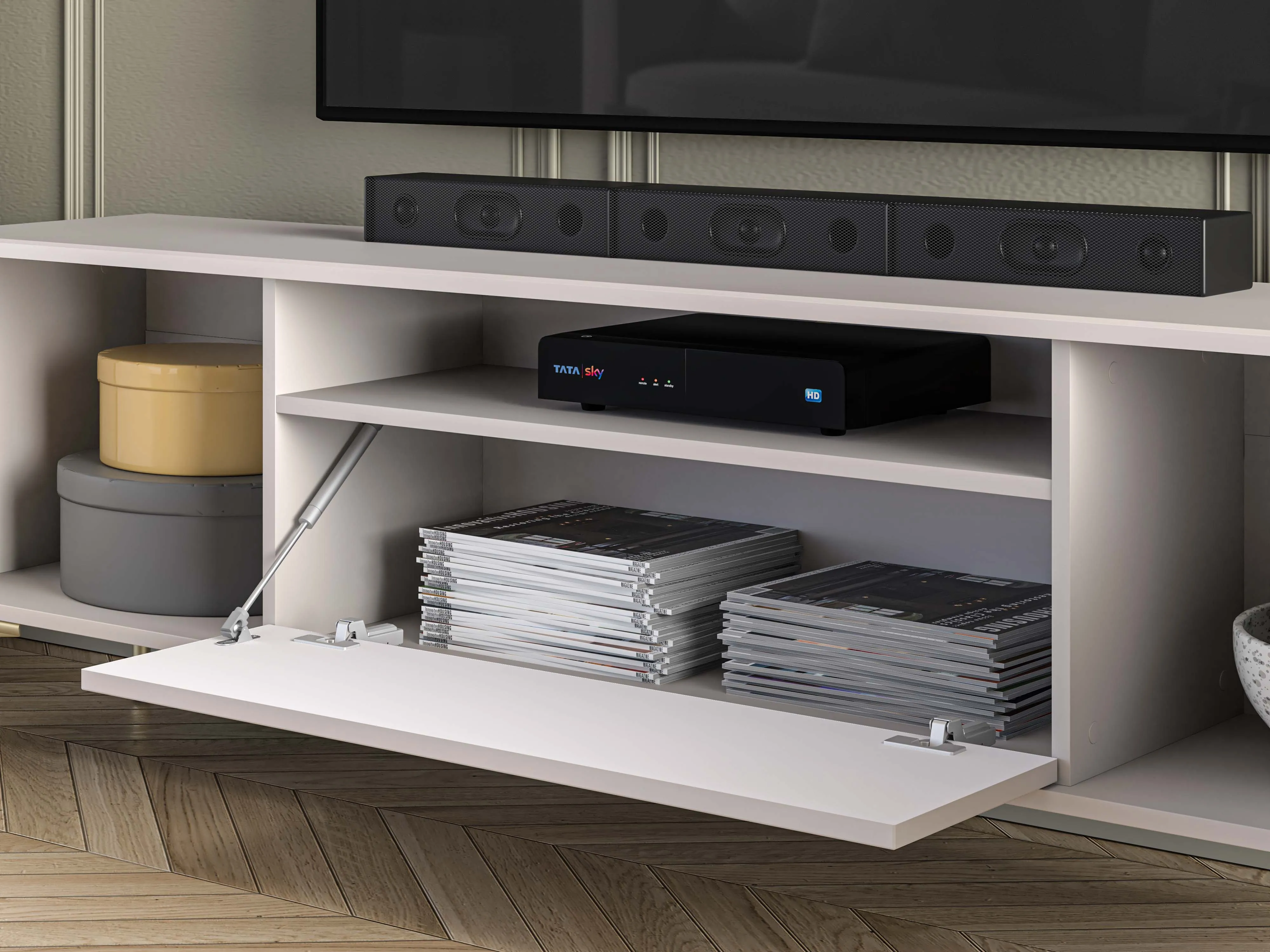 TV staliukas SANDRIA, 180x34x53 cm