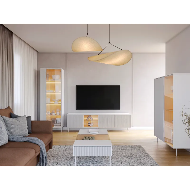 Vitrina su LED apšvietimu LIBU, 67x41x197 cm