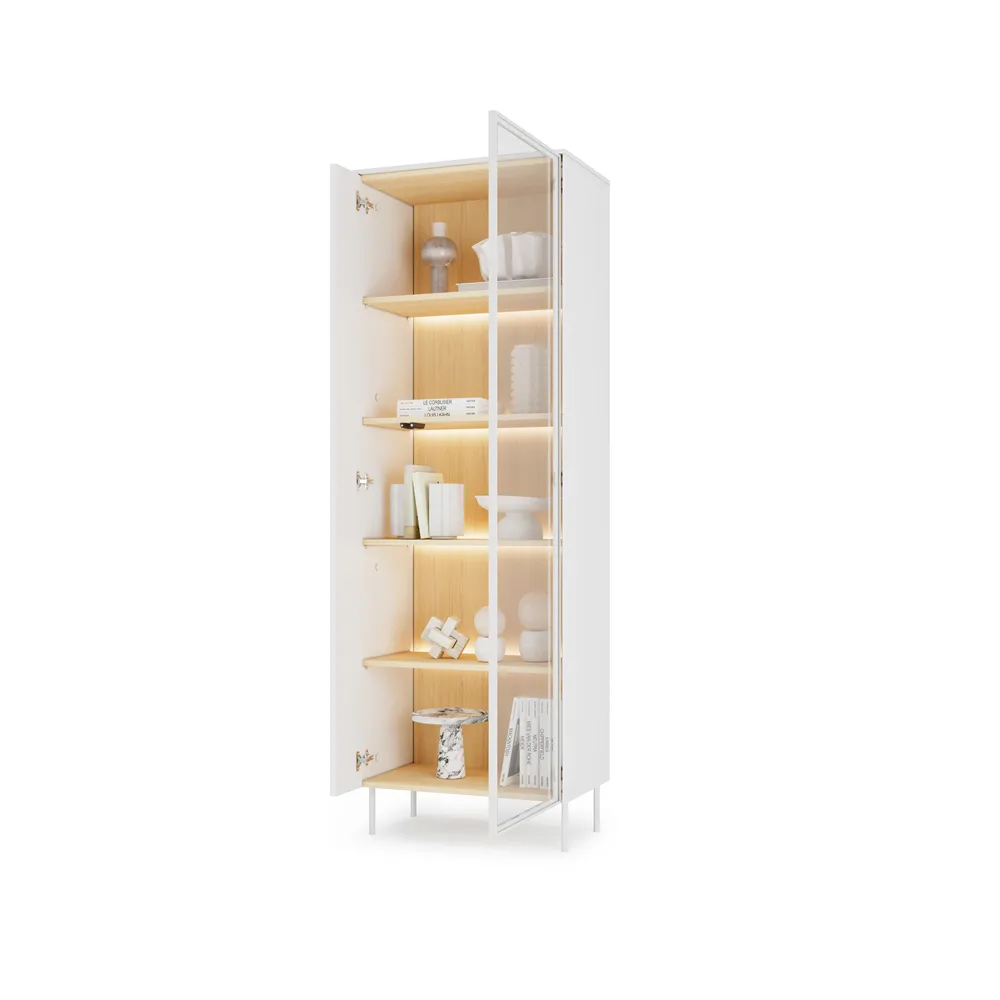 Vitrina su LED apšvietimu LIBU, 67x41x197 cm