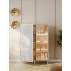 Vitrina su LED apšvietimu LIBU, 110x41x156 cm