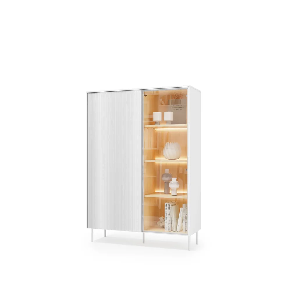 Vitrina su LED apšvietimu LIBU, 110x41x156 cm
