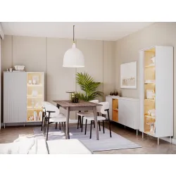 Vitrina su LED apšvietimu LIBU, 110x41x156 cm