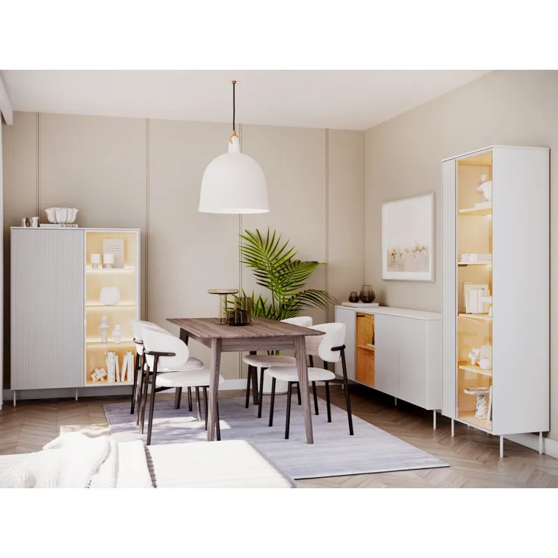 Vitrina su LED apšvietimu LIBU, 110x41x156 cm