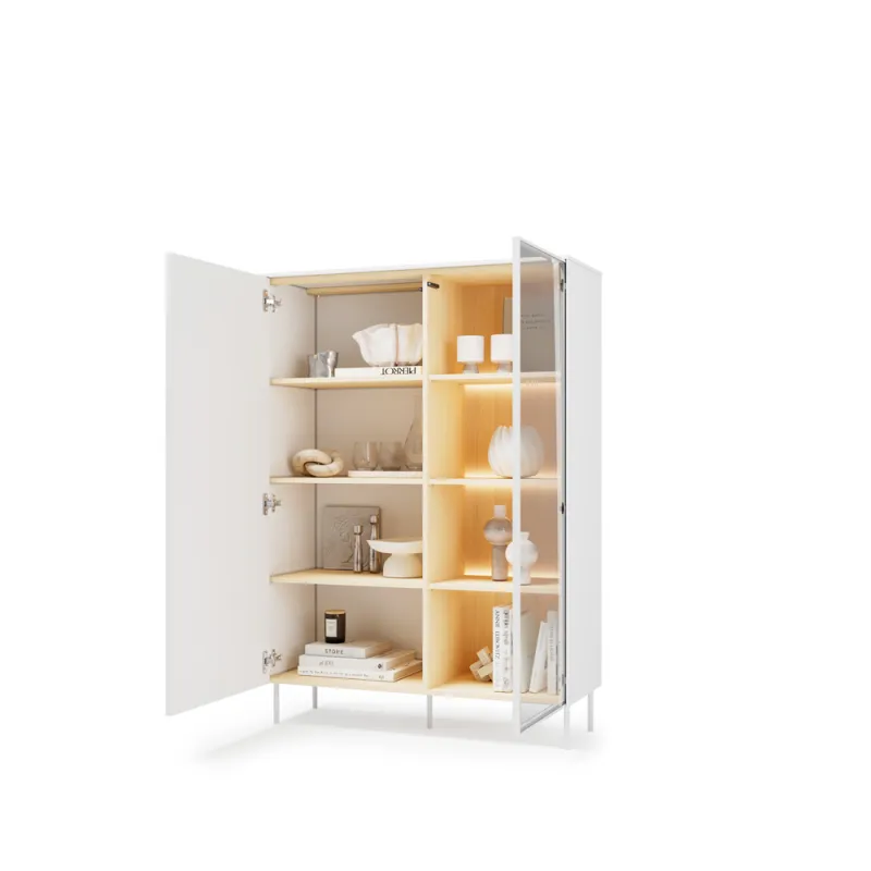 Vitrina su LED apšvietimu LIBU, 110x41x156 cm