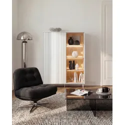 Vitrina su LED apšvietimu LIBU, 110x41x156 cm