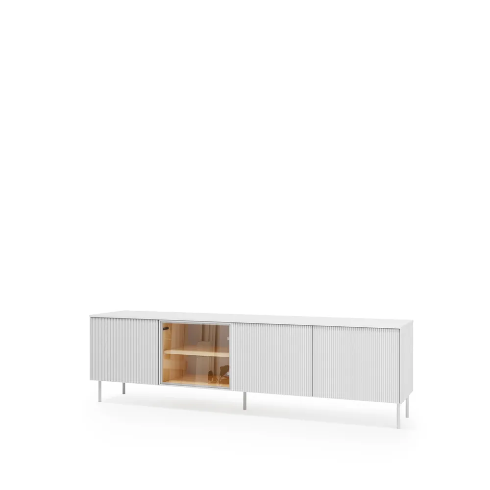 TV spintelė su LED apšvietimu LIBU, 195x41x57 cm