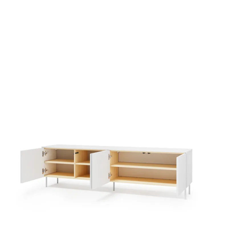 TV spintelė su LED apšvietimu LIBU, 195x41x57 cm