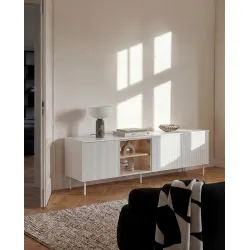TV spintelė su LED apšvietimu LIBU, 195x41x57 cm