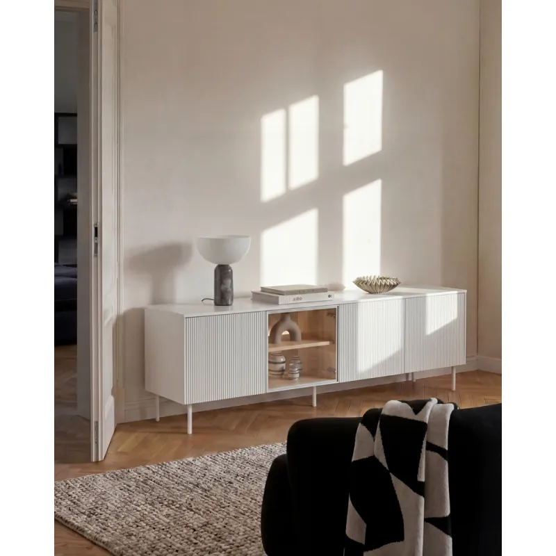 TV spintelė su LED apšvietimu LIBU, 195x41x57 cm