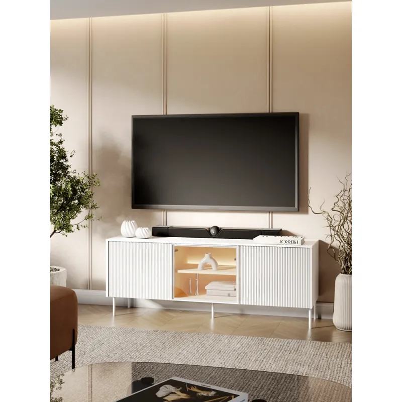 TV spintelė su LED apšvietimu LIBU, 147x41x57 cm