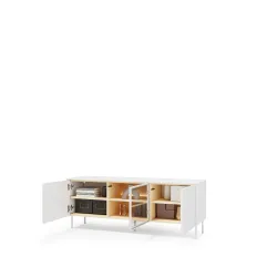 TV spintelė su LED apšvietimu LIBU, 147x41x57 cm