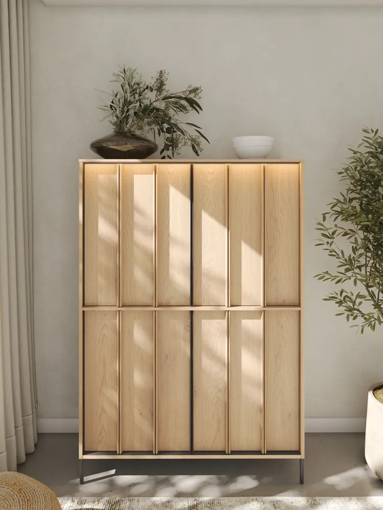Svetainės spintelė su LED apšvietimu ITAMA, 105x40x151 cm