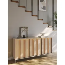 Svetainės spintelė su LED apšvietimu ITAMA, 165x40x83 cm