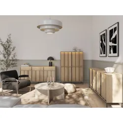 Komoda su LED apšvietimu ITAMA, 165x40x83 cm