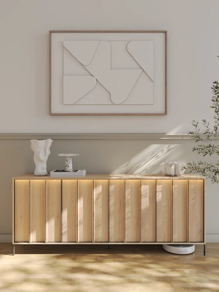 Svetainės spintelė su LED apšvietimu ITAMA, 205x40x83 cm