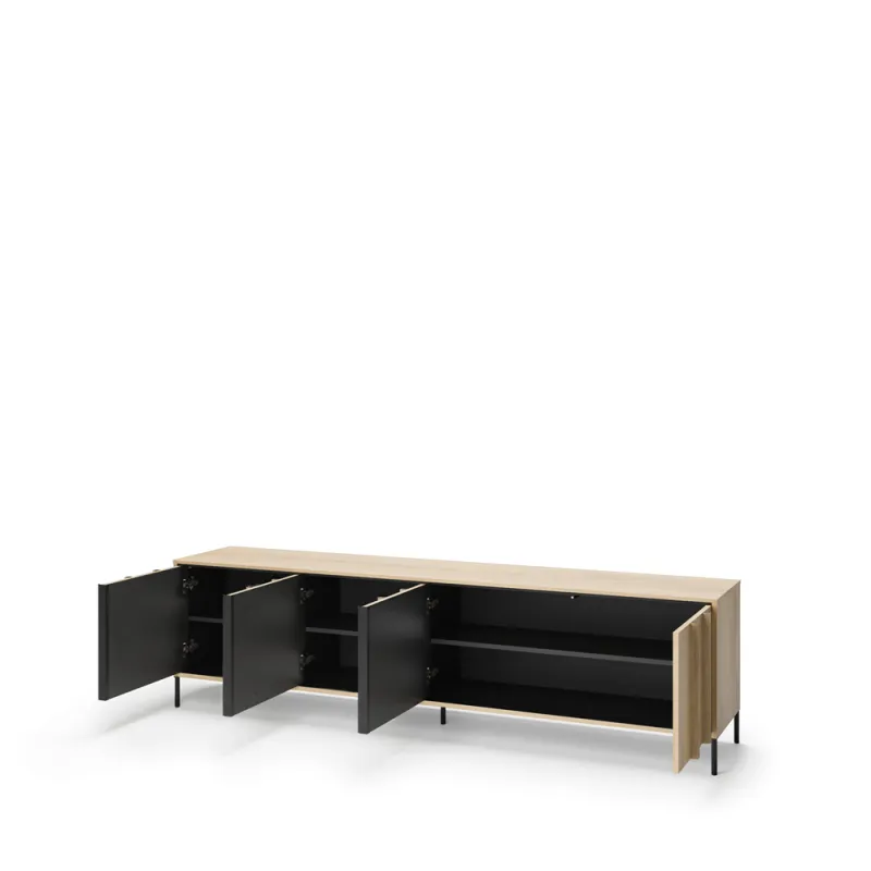 TV spintelė su LED apšvietimu ITAMA, 206x40x56 cm