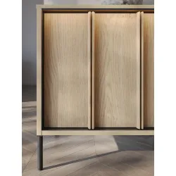 TV spintelė su LED apšvietimu ITAMA, 206x40x56 cm