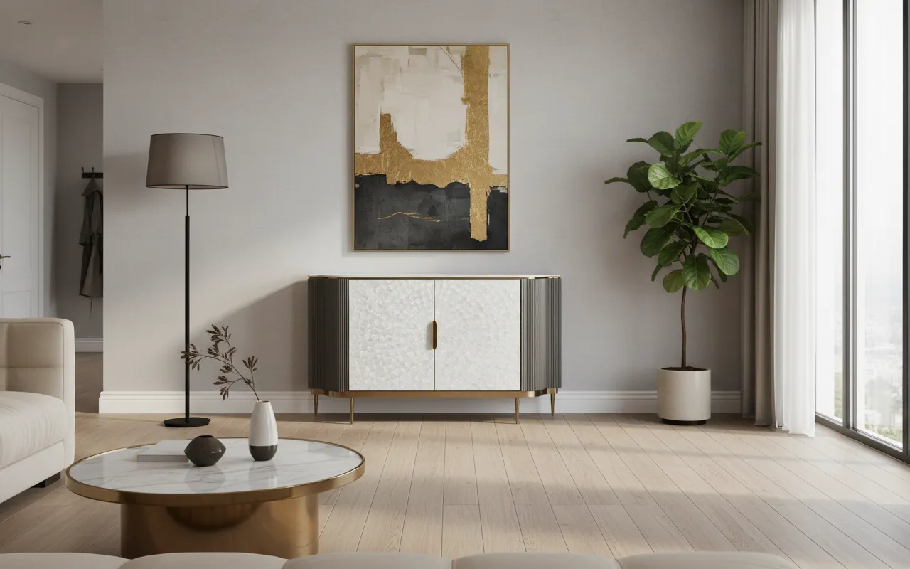 Spintelė STILI, tamsaus grafito, 150x40x88 cm