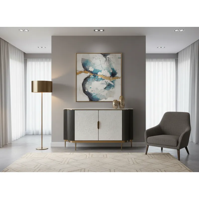 Spintelė STILI, tamsaus grafito, 150x40x88 cm