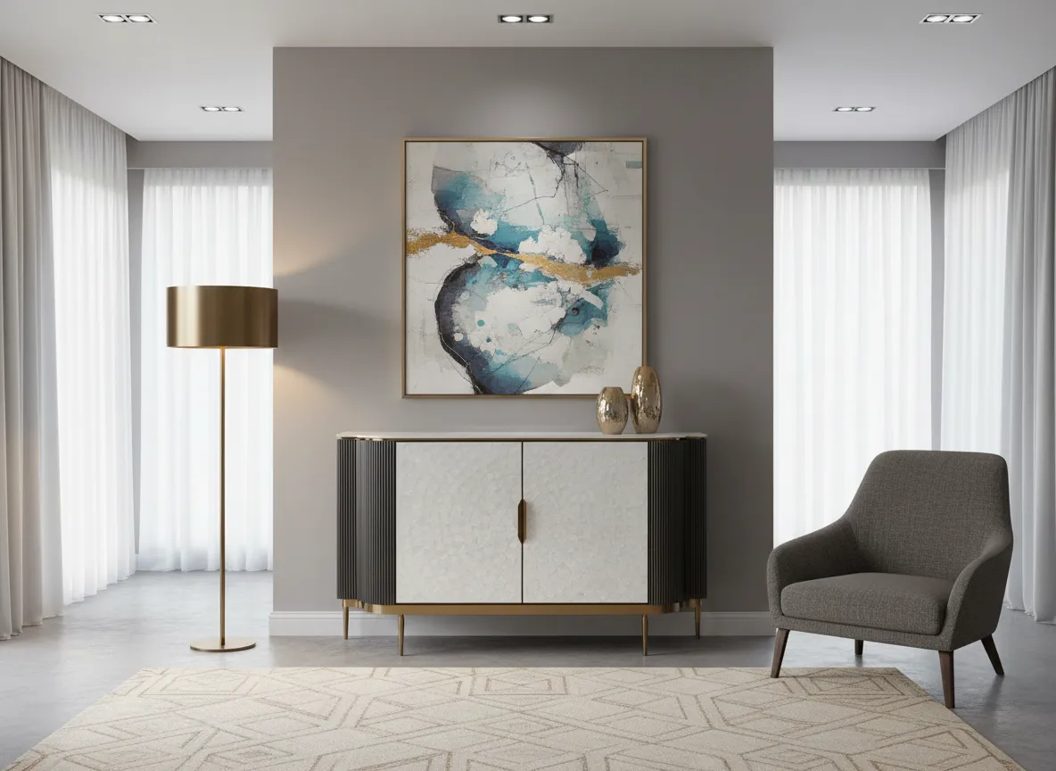 Spintelė STILI, tamsaus grafito, 150x40x88 cm