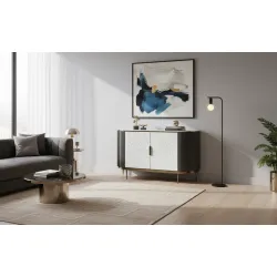 Spintelė STILI, tamsaus grafito, 150x40x88 cm