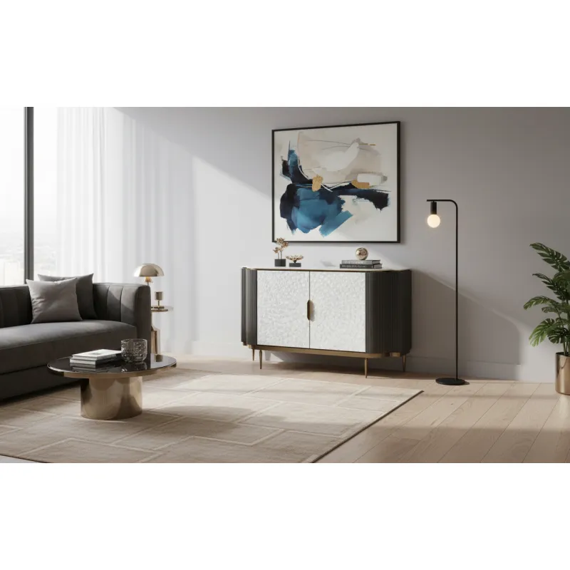 Spintelė STILI, tamsaus grafito, 150x40x88 cm