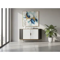 Spintelė STILI, tamsaus grafito, 150x40x88 cm