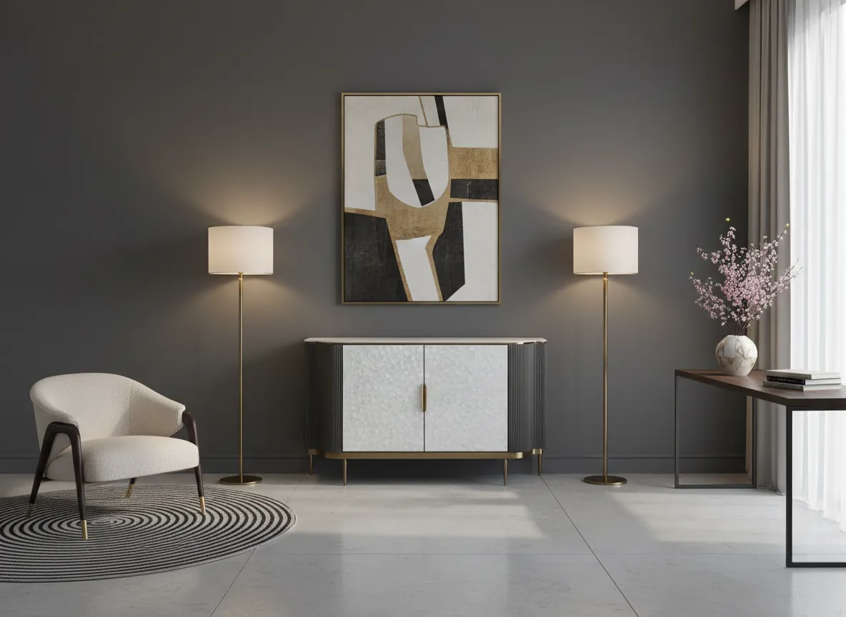 Spintelė STILI, tamsaus grafito, 150x40x88 cm