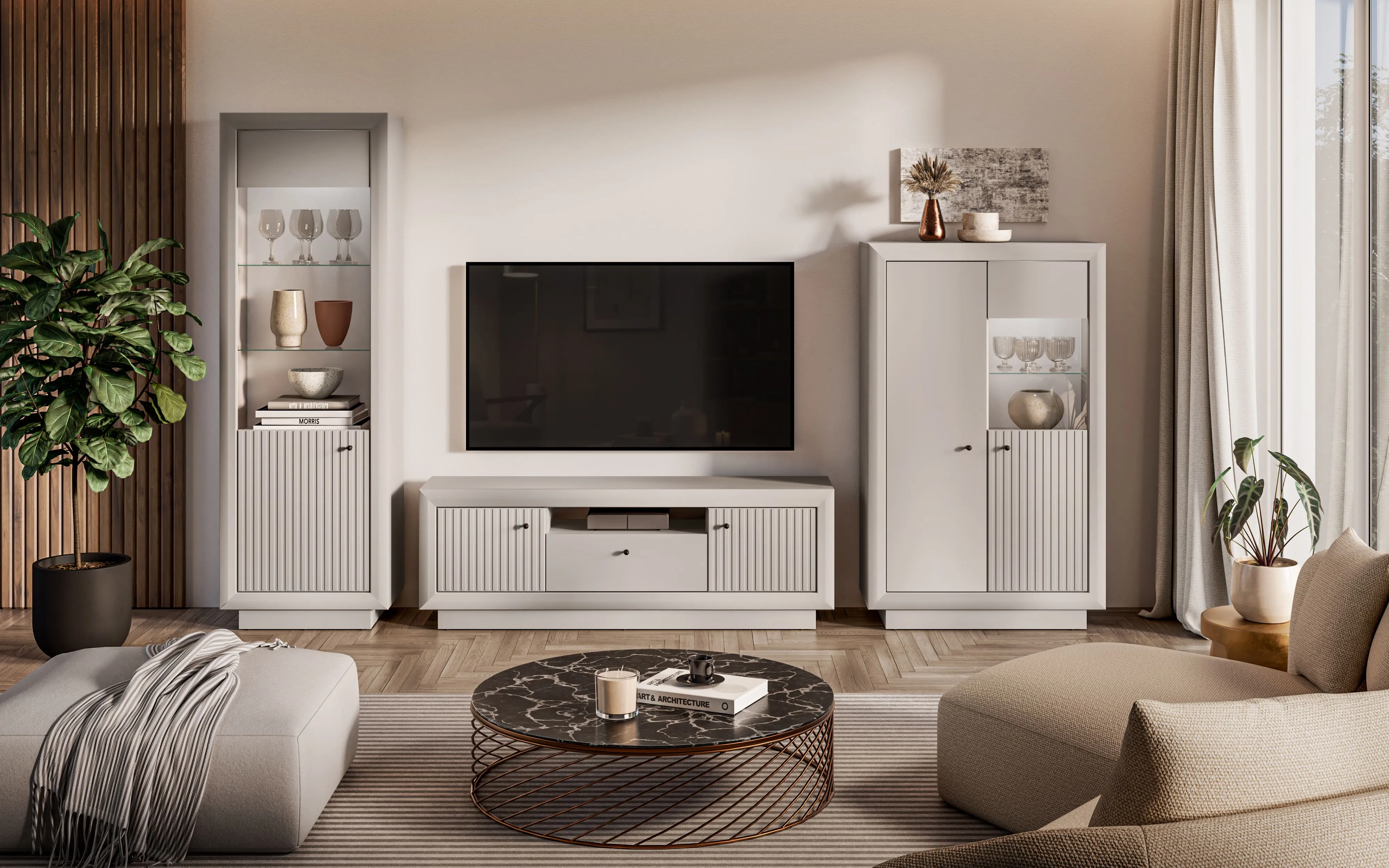 Vitrina SOLONA, 65x40x200 cm