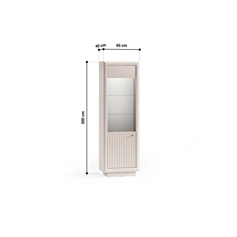 Vitrina SOLONA, 65x40x200 cm