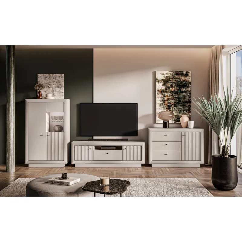 Plati vitrina SOLONA, 92x40x150 cm