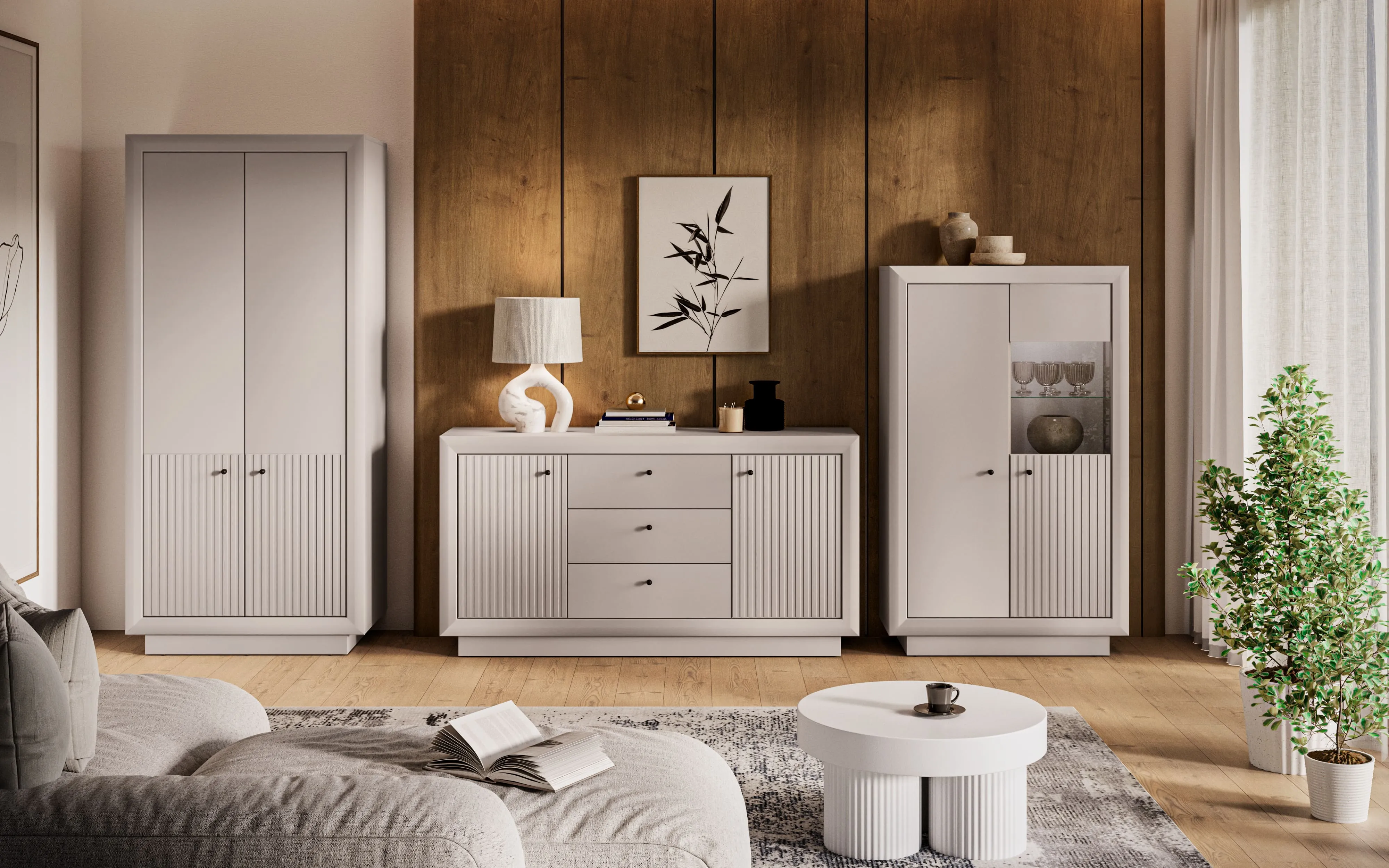 Plati vitrina SOLONA, 92x40x150 cm