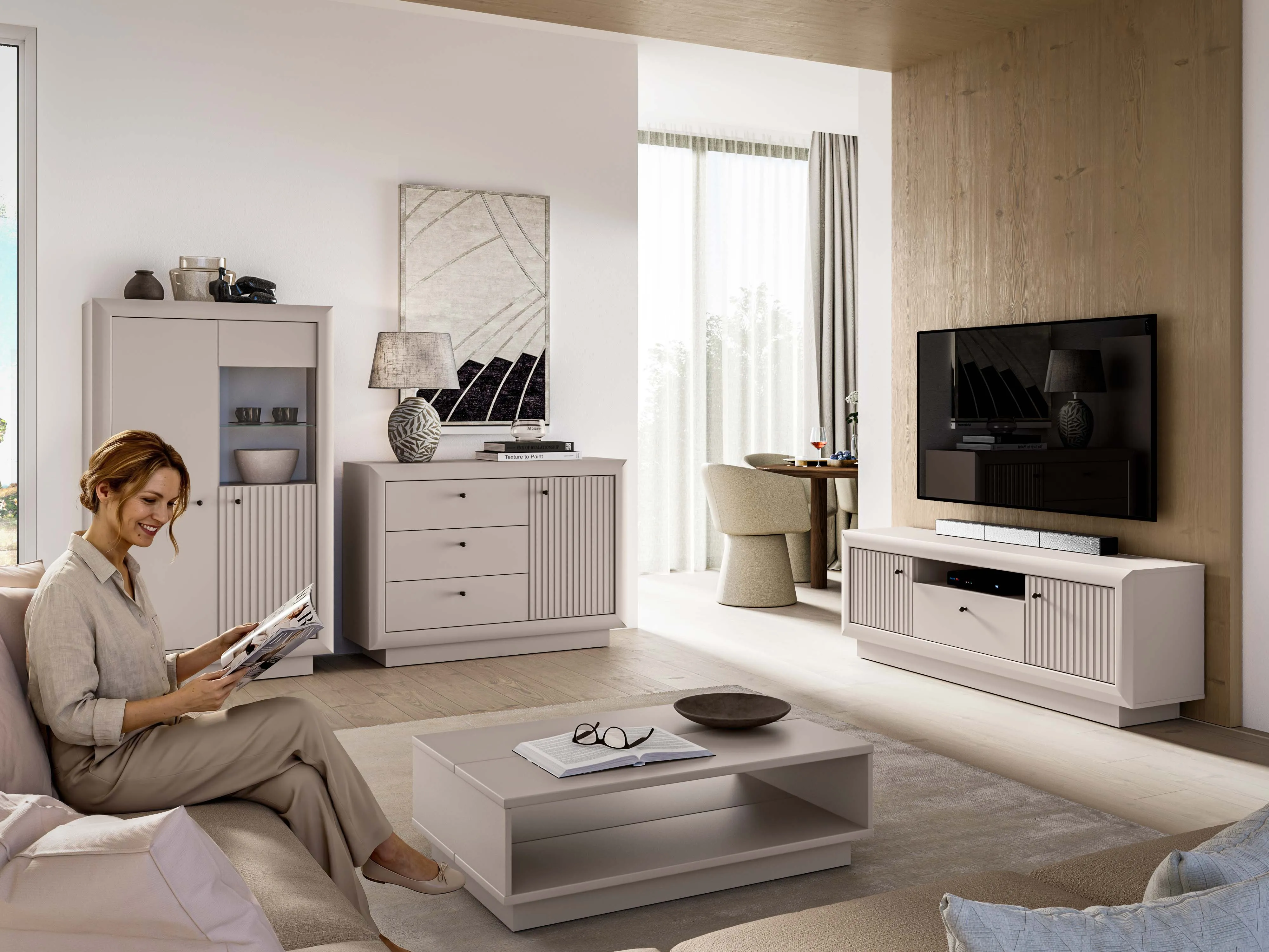 Plati vitrina SOLONA, 92x40x150 cm