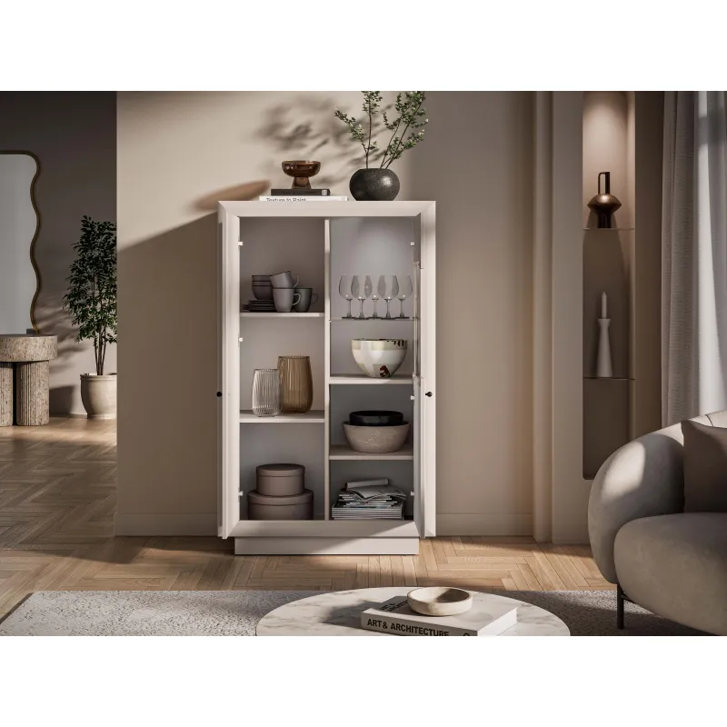 Plati vitrina SOLONA, 92x40x150 cm