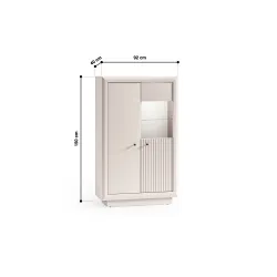 Plati vitrina SOLONA, 92x40x150 cm