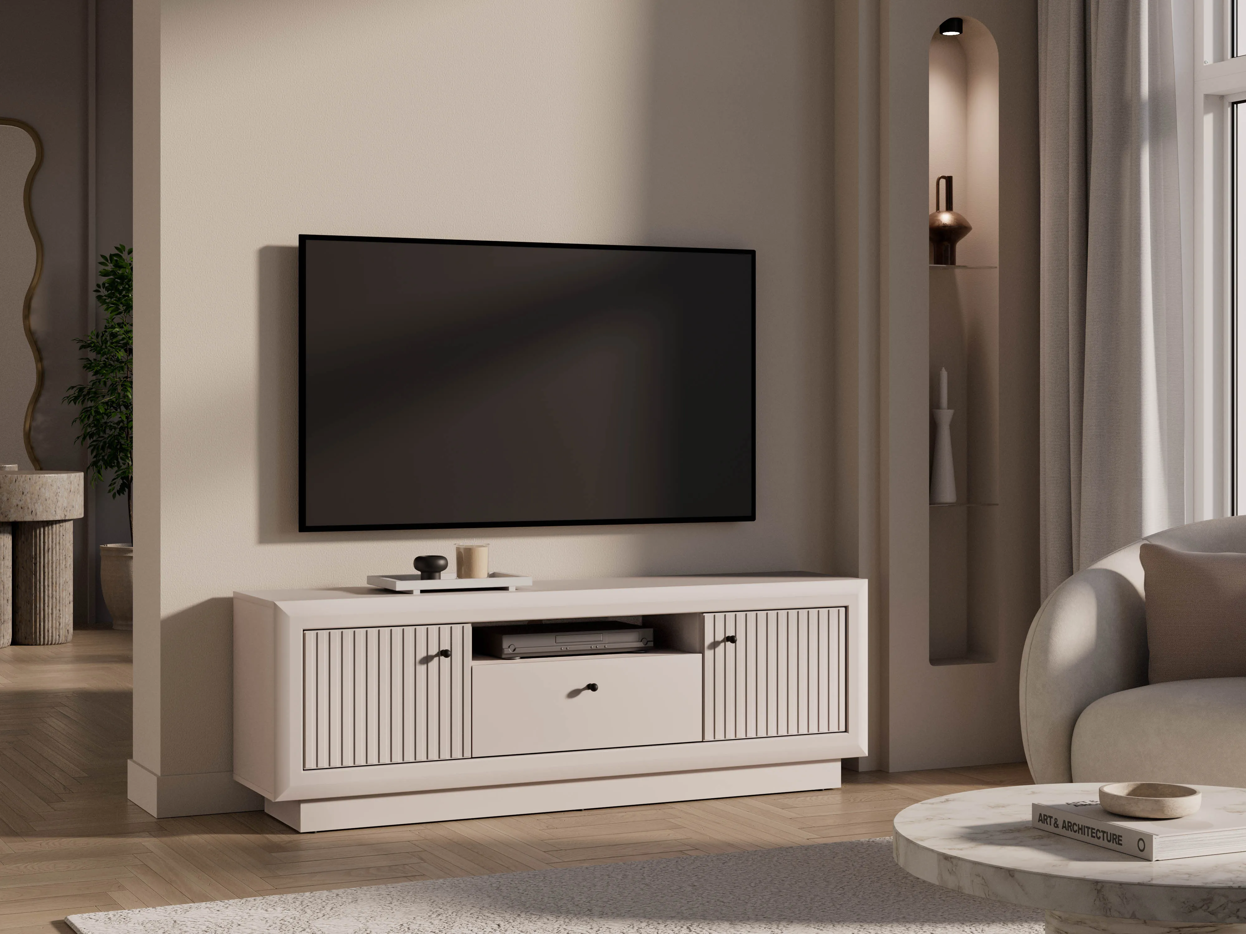 TV spintelė SOLONA, 160x36x55 cm