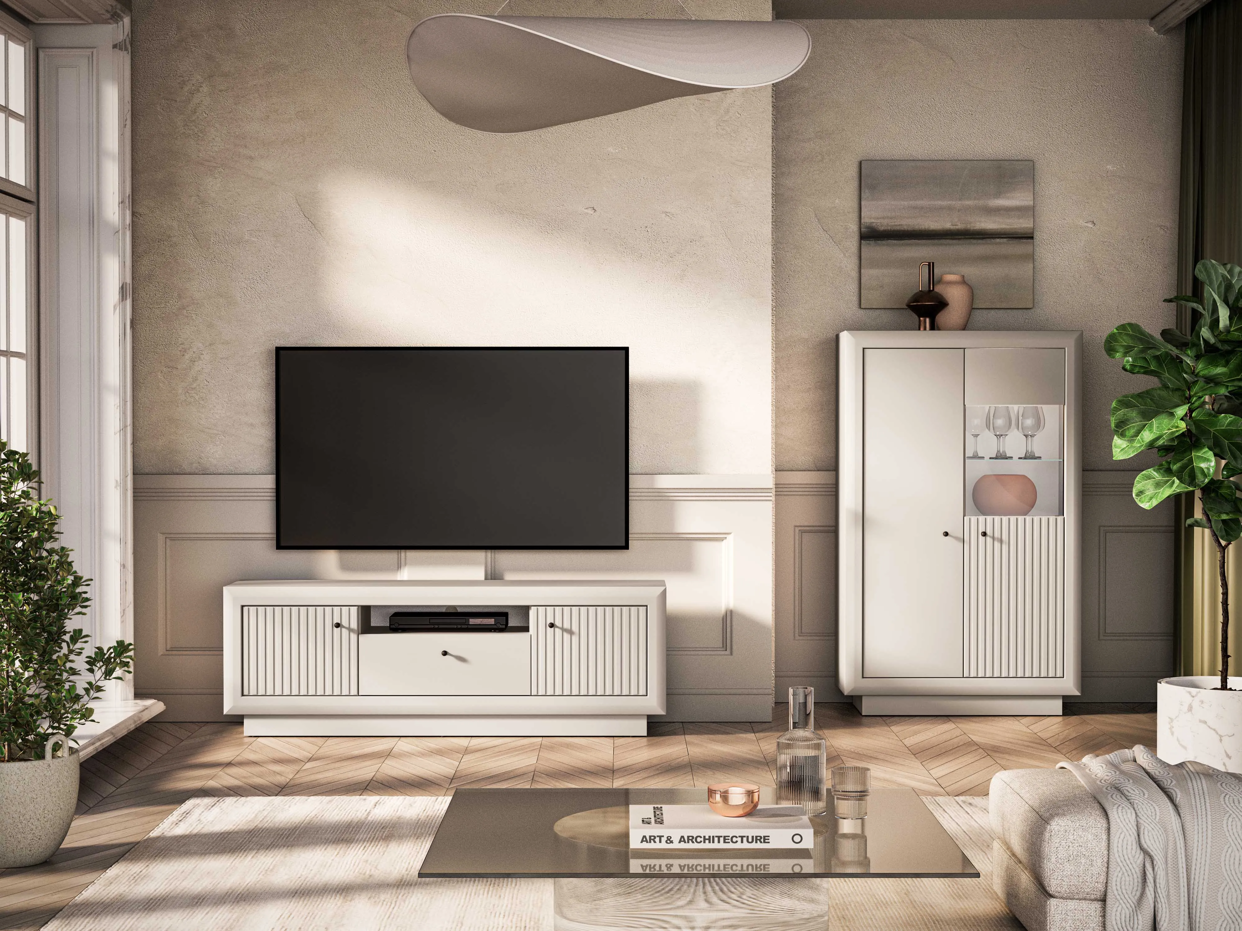 TV spintelė SOLONA, 160x36x55 cm