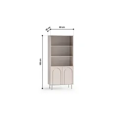 Pastatoma lentyna su spintele ORVEA, 80x40x180 cm