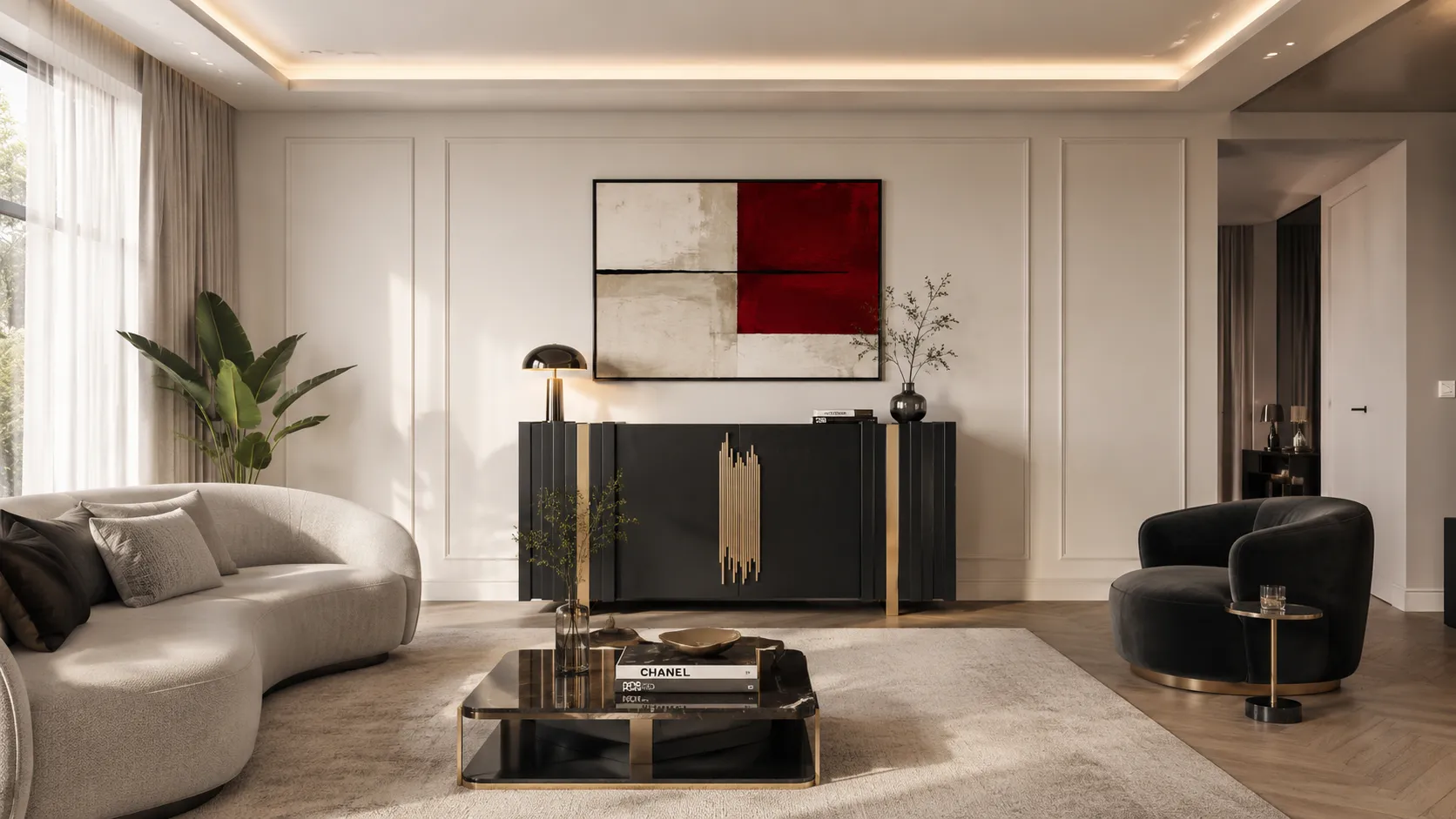 Spintelė STILI, juoda, 160x40x90 cm