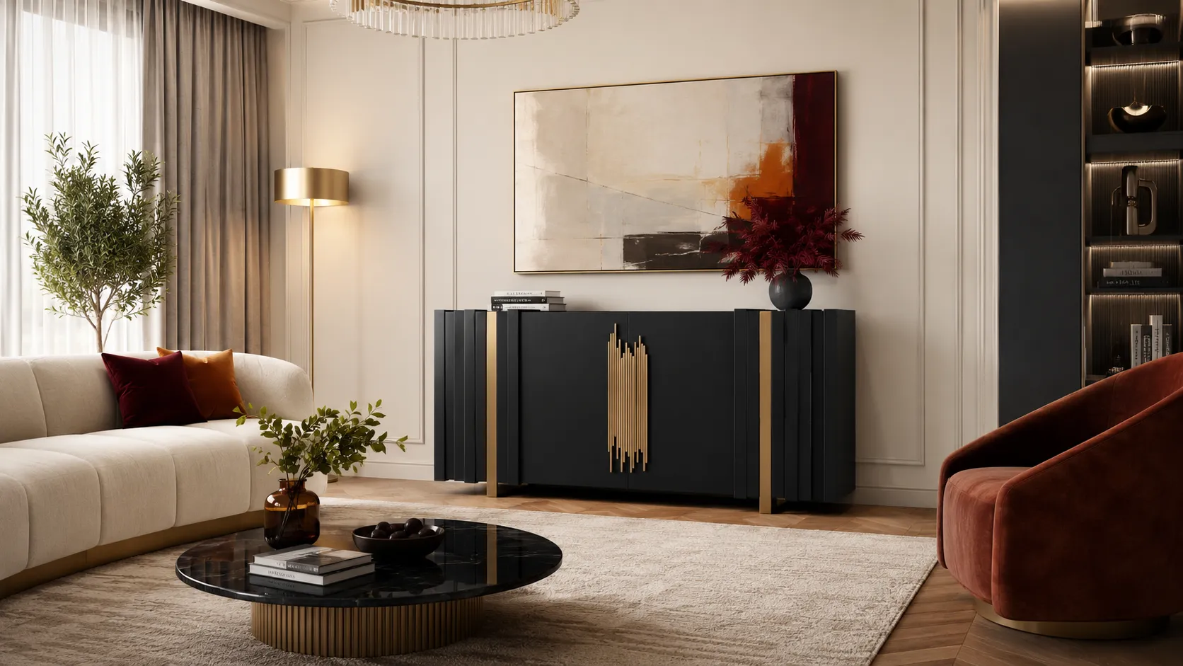 Spintelė STILI, juoda, 160x40x90 cm