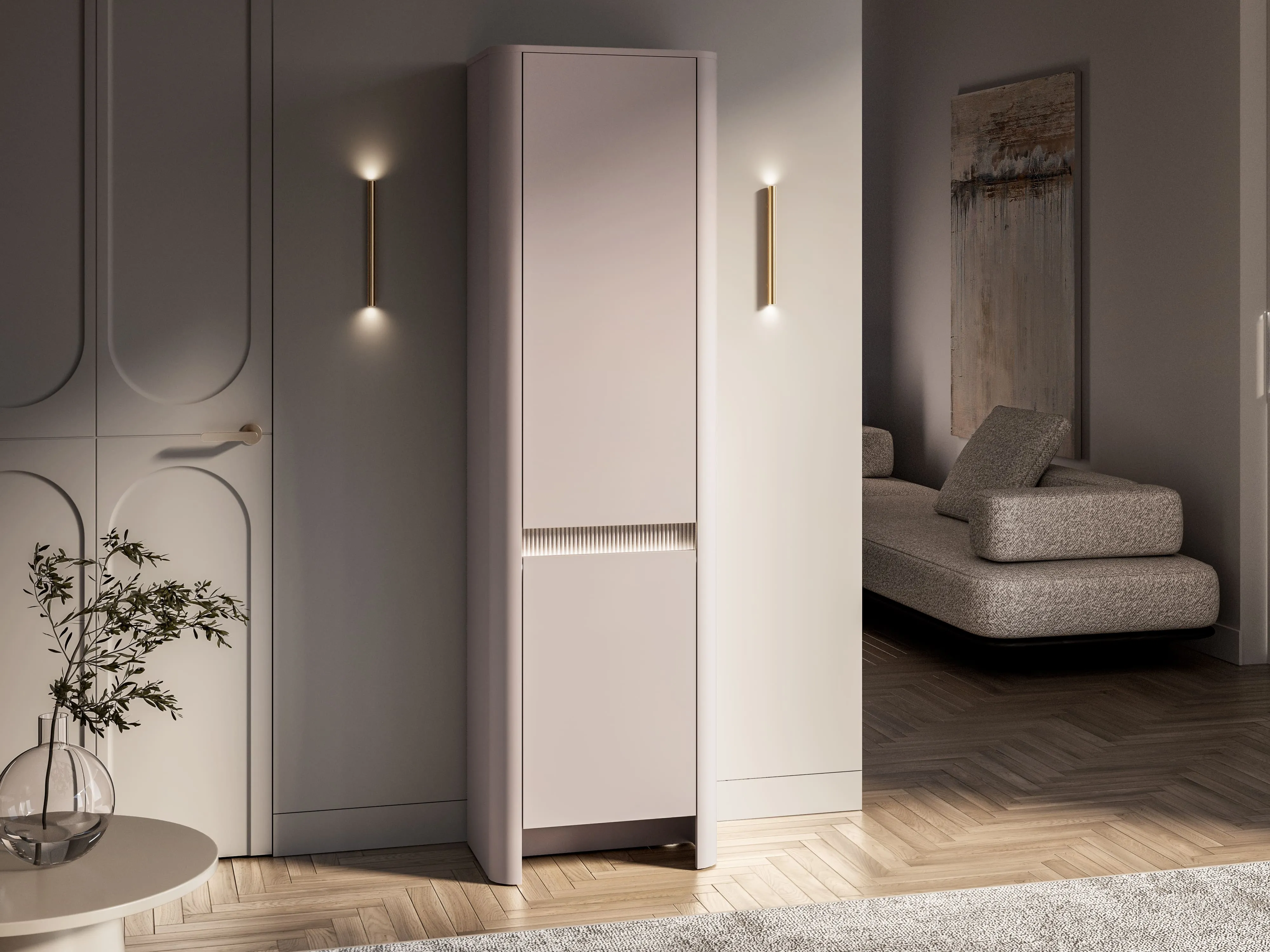 Siaura spinta CRUPI, 55x34x190 cm