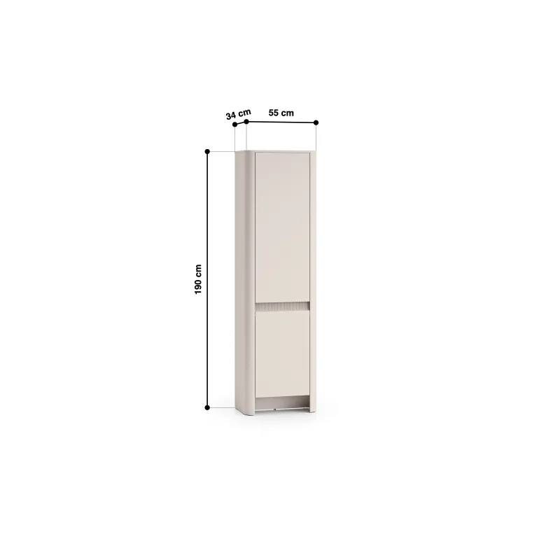 Siaura spinta CRUPI, 55x34x190 cm