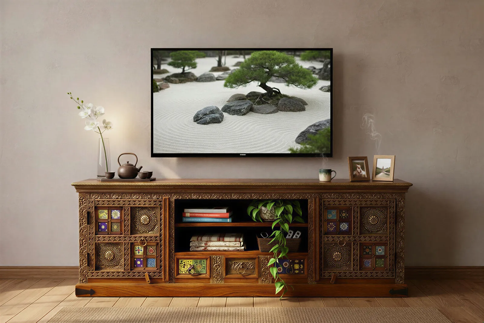 TV spintelė CHITRU, 180x40x60 cm