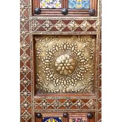 Dvidurė spinta CHITRU, 100x40x180 cm