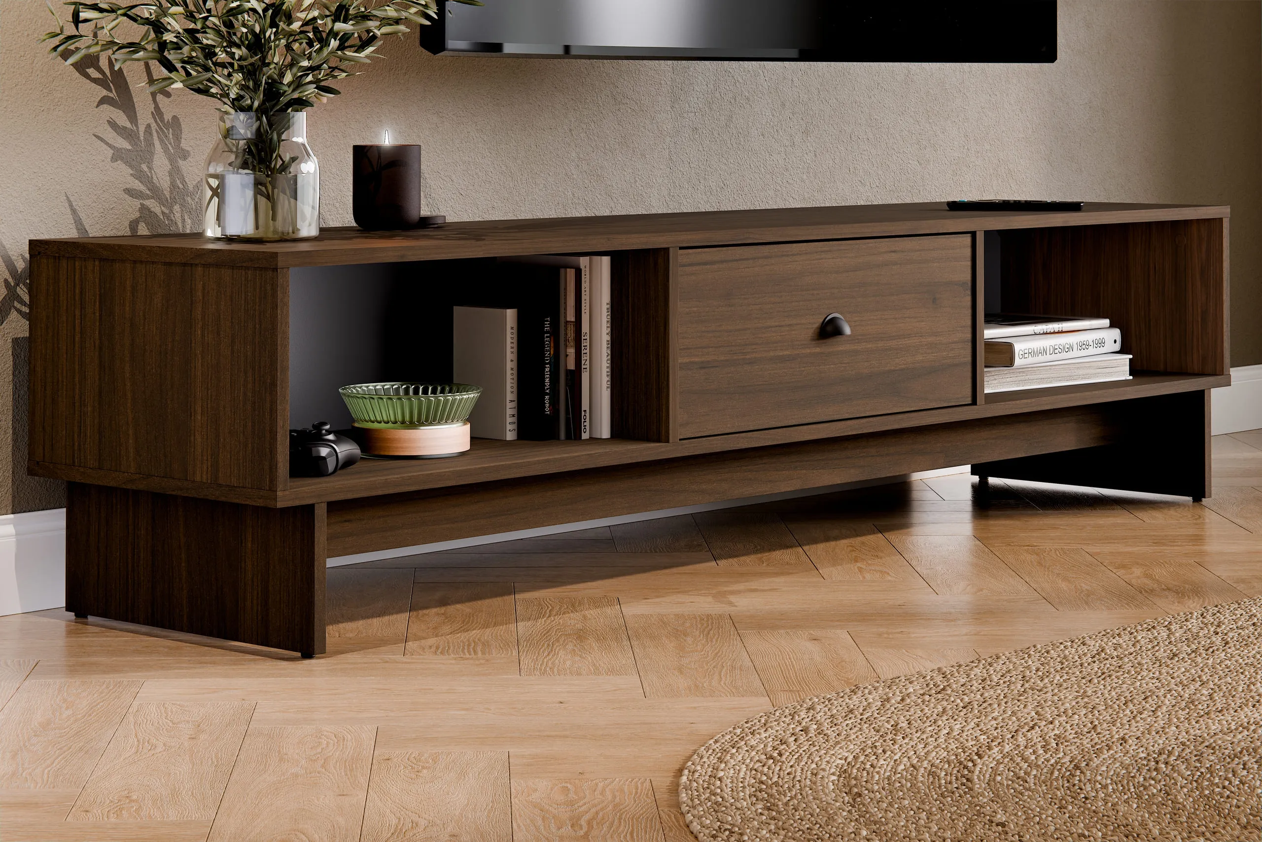 TV staliukas YORANA VILA, 176,4x40x40,6 cm