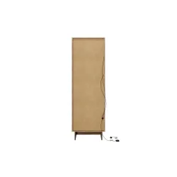Vitrina su stalčiais ir LED apšvietimu YORANA VILA, 60x40x185 cm